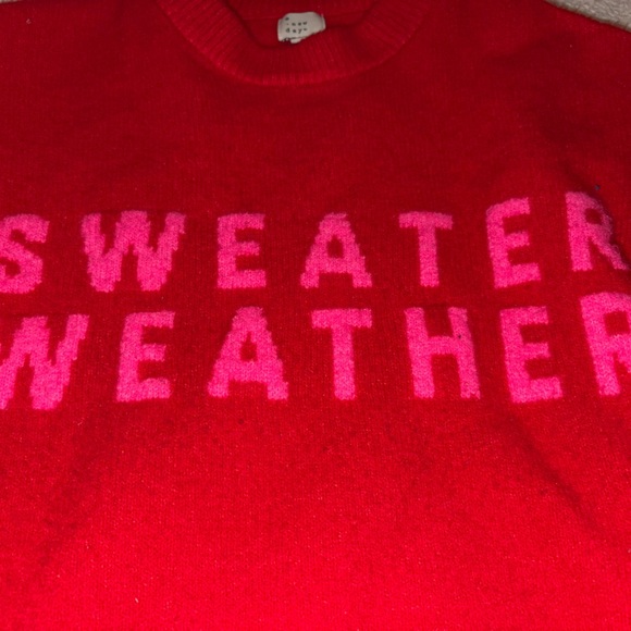 Red sweater weather size medium sweater - Picture 3 of 3